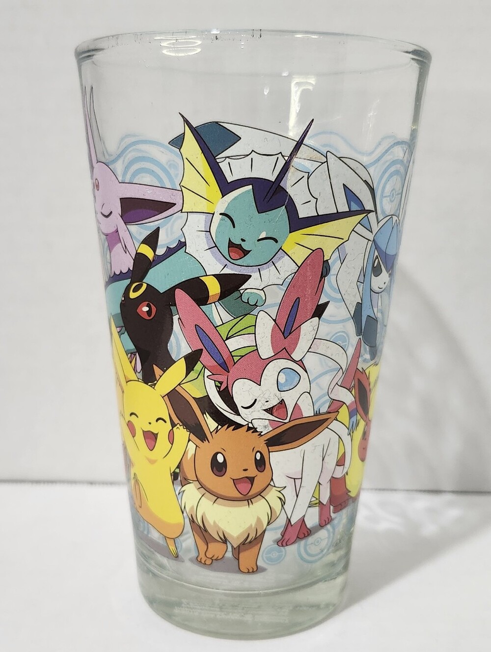 Pokemon Eevee & Evolutions Character 16 Oz Glass